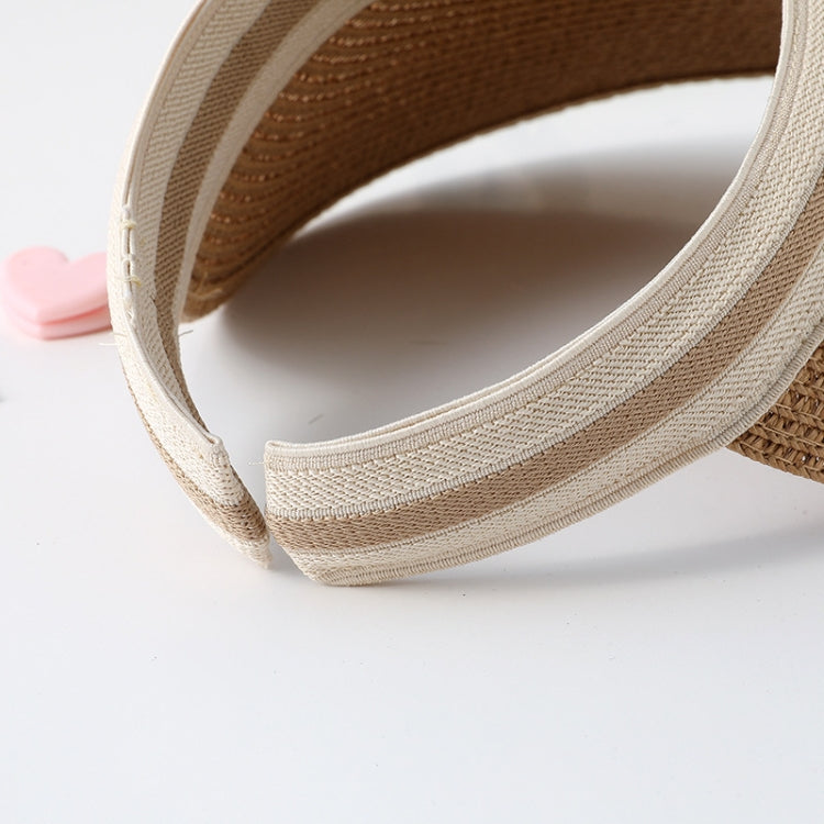 Parent-child Beach Sun Protection Empty Top Sunshade Straw Hat