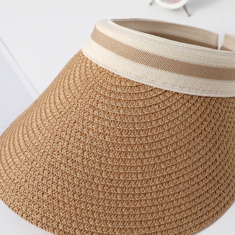 Parent-child Beach Sun Protection Empty Top Sunshade Straw Hat
