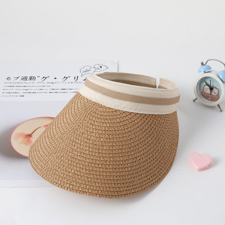 Parent-child Beach Sun Protection Empty Top Sunshade Straw Hat