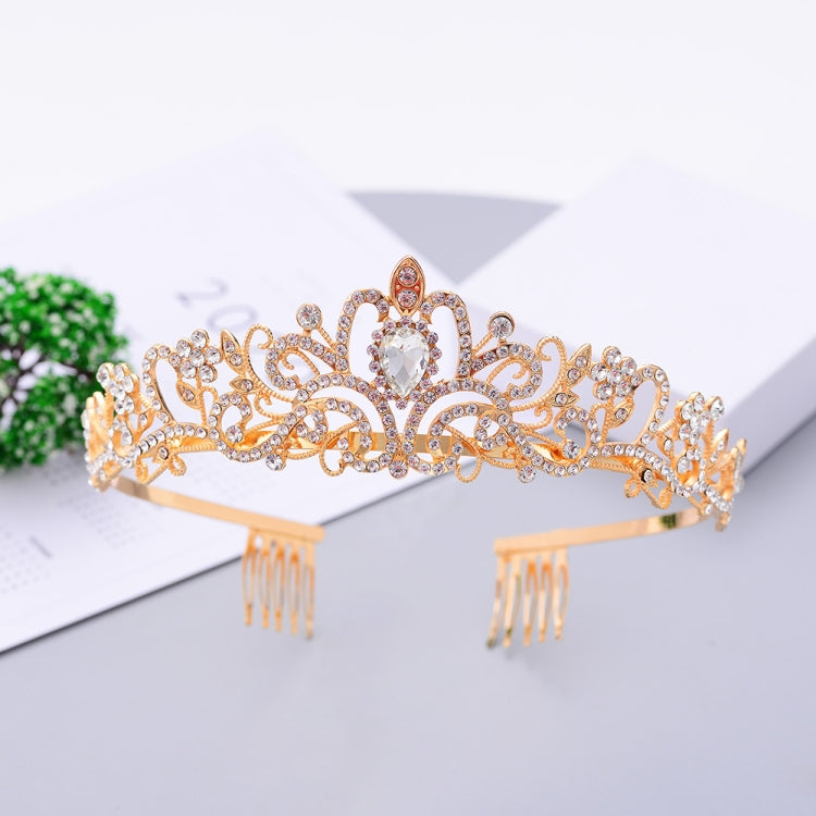 G2888 Crystal Diamond Wedding Party Braided Hair Crown Show Headband