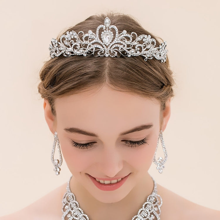 G2888 Crystal Diamond Wedding Party Braided Hair Crown Show Headband