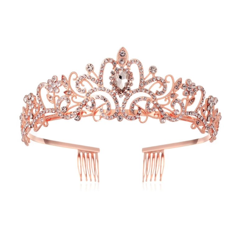 G2888 Crystal Diamond Wedding Party Braided Hair Crown Show Headband