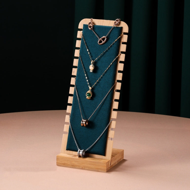 Simple Solid Wood Necklace Display Stand Jewelry Props Necklace Hanger