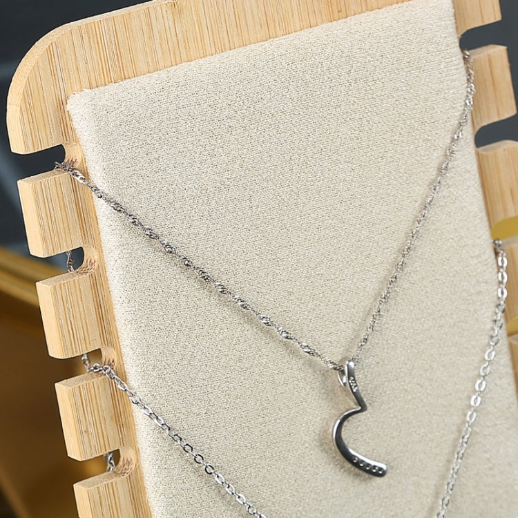 Simple Solid Wood Necklace Display Stand Jewelry Props Necklace Hanger