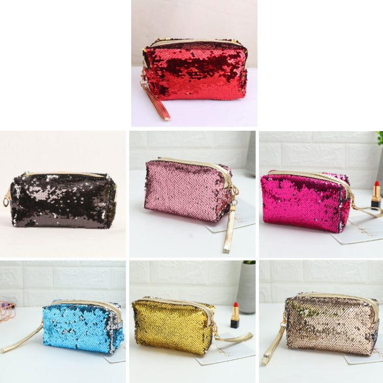 Travel Portable Sequined Anise Cosmetics Tote Storage Bag
