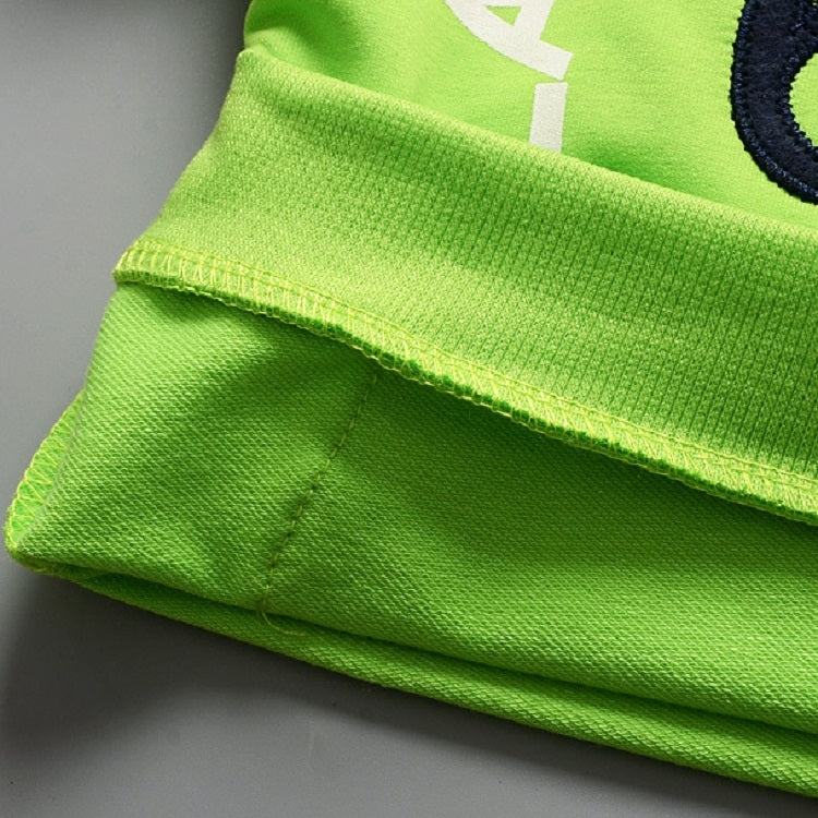 Spring Casual Children Letter Hooded Sweater Set