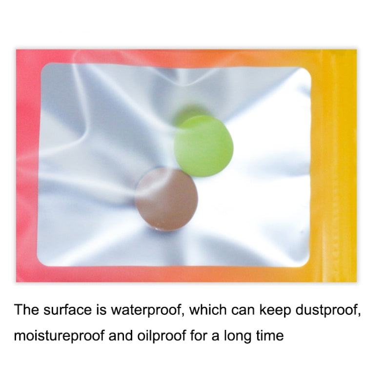 100PCS Aluminum Foil Ziplock Bag Jewelry Data Cable Sealed Packaging Bag, Size: