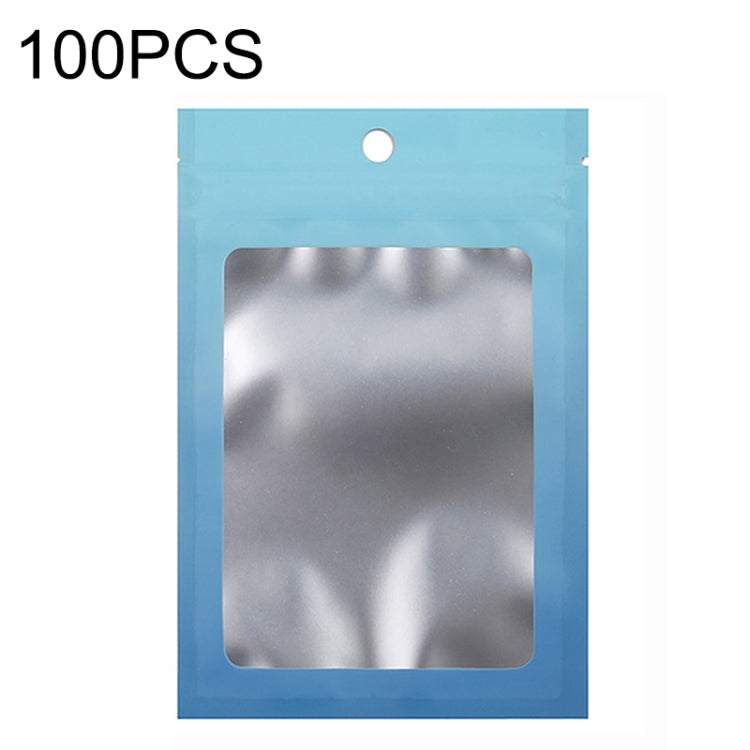 100PCS Aluminum Foil Ziplock Bag Jewelry Data Cable Sealed Packaging Bag, Size: