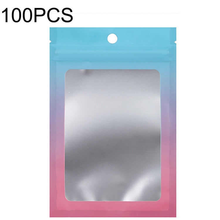 100PCS Aluminum Foil Ziplock Bag Jewelry Data Cable Sealed Packaging Bag, Size: