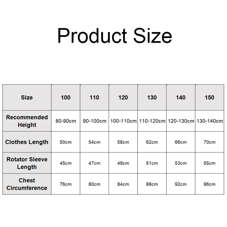 JT-1001 Children Thickened Windproof And Warm Cotton Clothes Coat, Size: