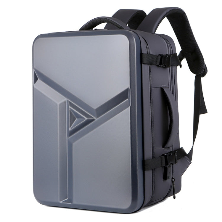 Large-capacity Waterproof Expandable Hard Shell Backpack with USB Charging Hole