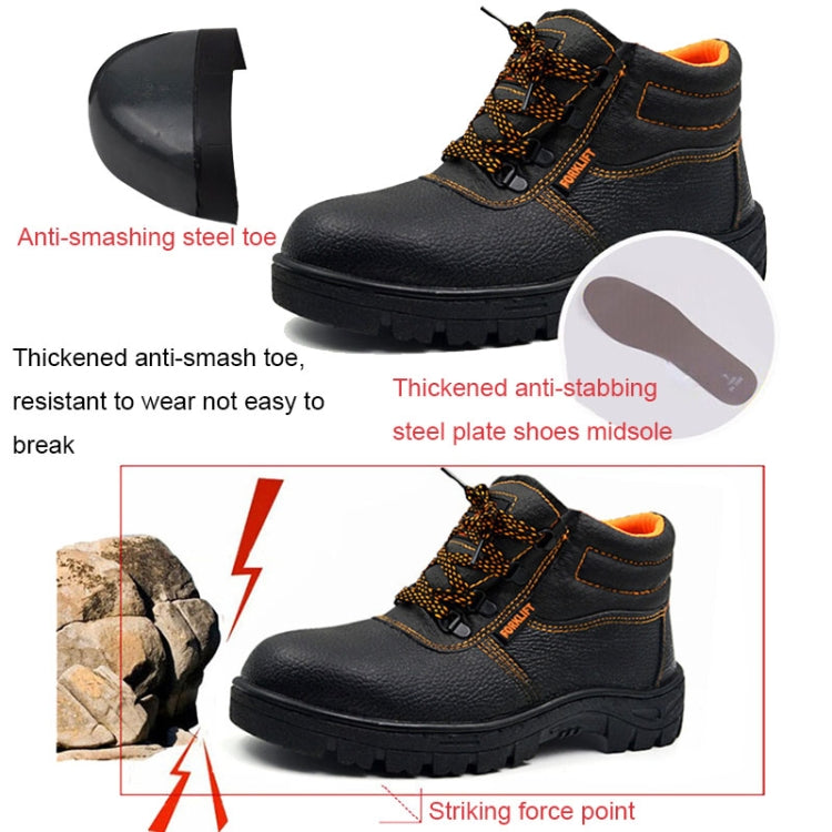 215 Microfiber Leather Anti-puncture Wear-resistant Work Shoes Smash-proof Oil-resistant Safety Shoes, Spec: