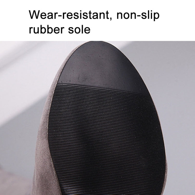 Ladies Over-the-knee Boots Frosted Leather Thick High Heel Boots