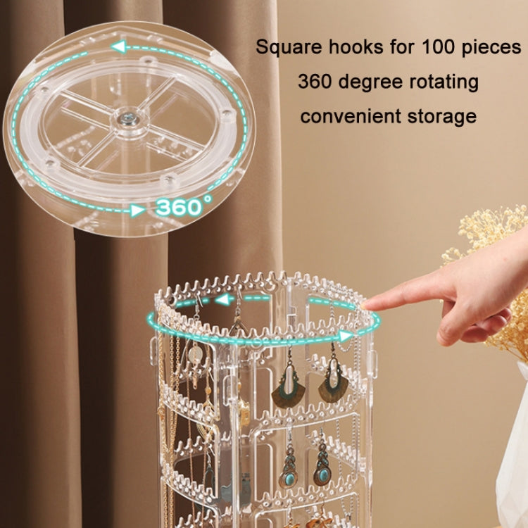 Multi-layer Rotating Earrings Storage Display Rack