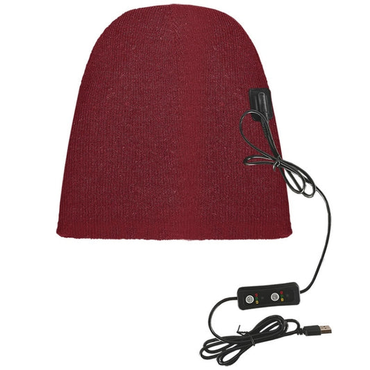 USB Electric Heating Outdoor Windproof And Warm Knitted Hat