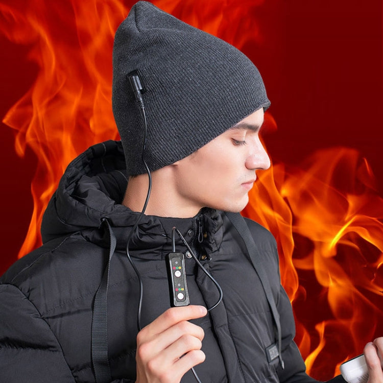 USB Electric Heating Outdoor Windproof And Warm Knitted Hat