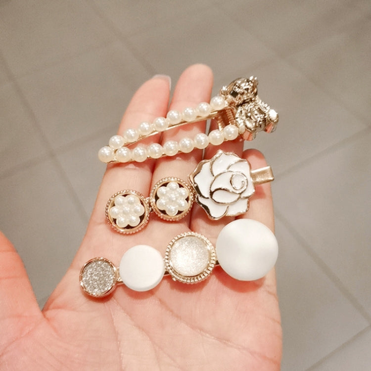 Star Sea Pearl Rhinestone Hair Clip Teenage Girls Headdress