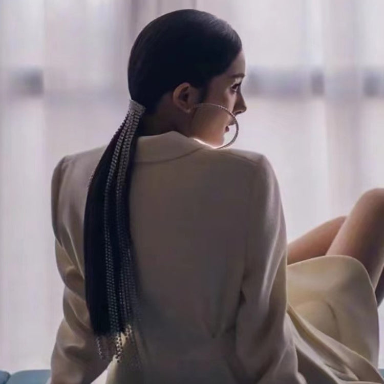 Fringe Flash Diamond Chain Hair Accessories Female Braided Hair Band