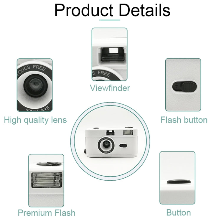 R2-FILM Retro Manual Reusable Film Camera for Children without Film
