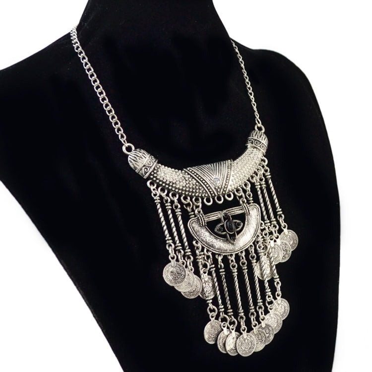 Exaggerated Necklace Tassel Vintage Female Alloy Plated Collarbone Chain