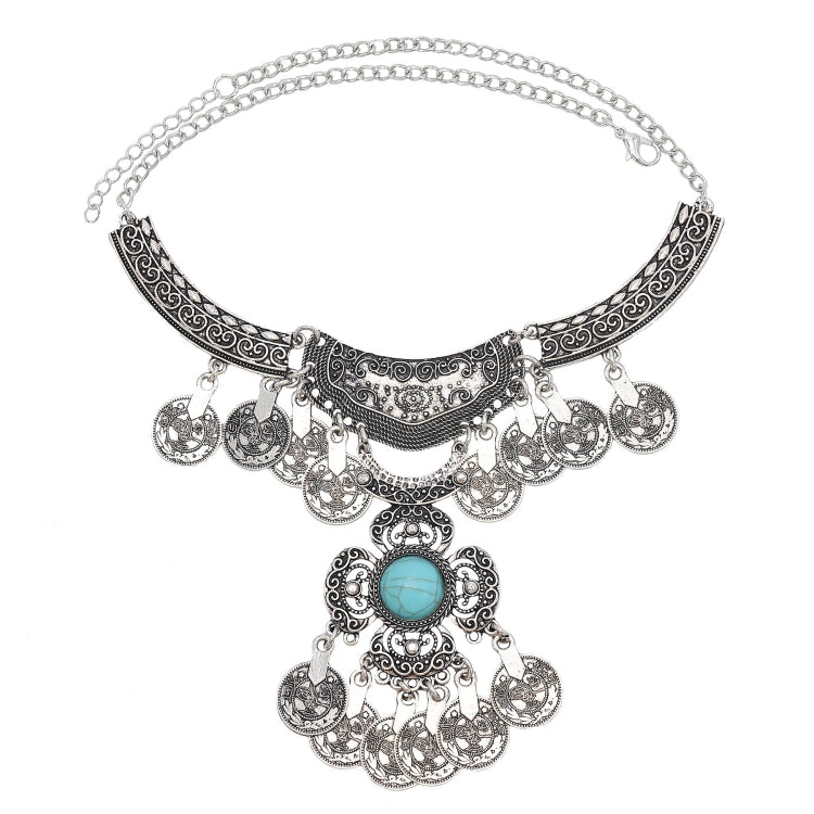 Exaggerated Necklace Tassel Vintage Female Alloy Plated Collarbone Chain