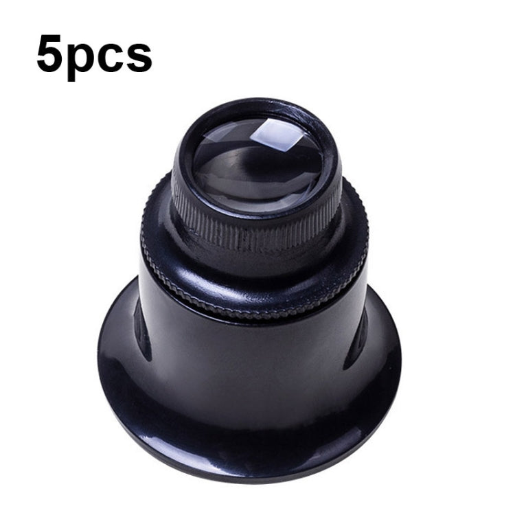5pcs Eyepiece Magnifier Glass Lens Eyepiece Type Repair Magnifier, Times:, 5pcs 3X, 5pcs 5X, 5pcs 10X, 5pcs 15X, 5pcs 20X