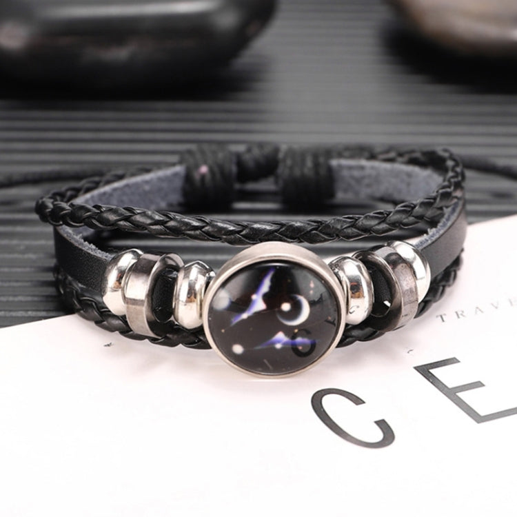 Twelve Constellations Multilayer Beaded Cowhide Bracelet, Style: Virgo Ordinary