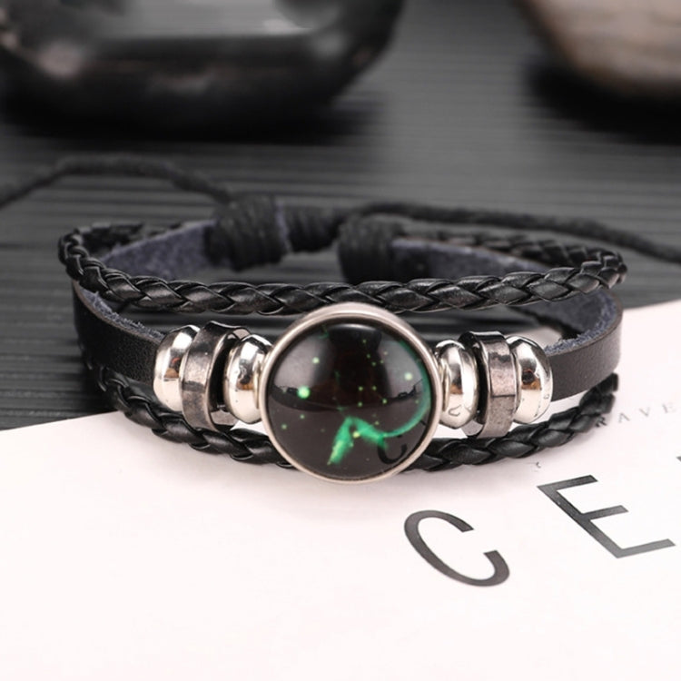 Twelve Constellations Multilayer Beaded Cowhide Bracelet, Style: Virgo Ordinary