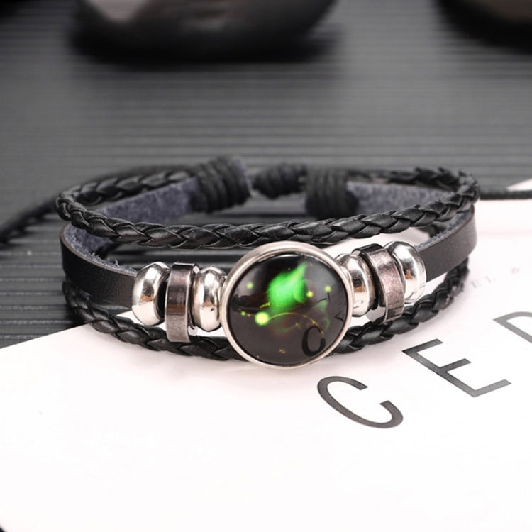 Twelve Constellations Multilayer Beaded Cowhide Bracelet, Style: Virgo Ordinary