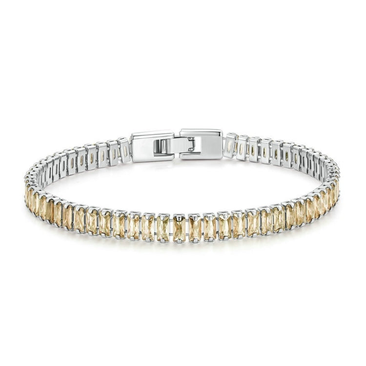 Sparkling Cubic Zirconia Bracelet Gold Plated Copper Jewelry