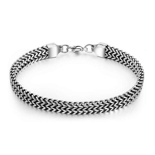 Retro Style Titanium Steel Men Bracelet Personal  Accessories