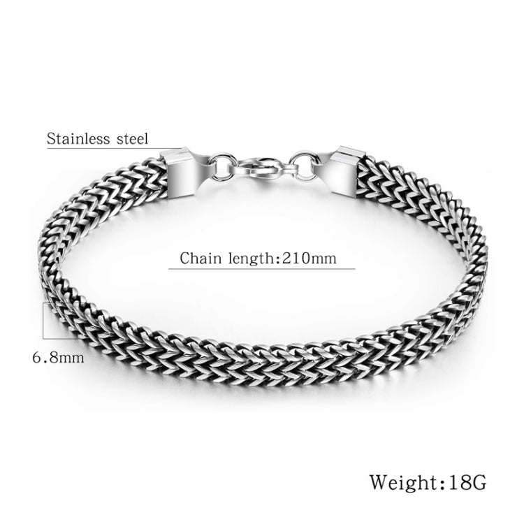Retro Style Titanium Steel Men Bracelet Personal  Accessories