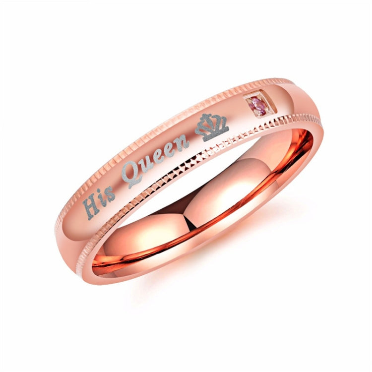 606 Couple Ring Titanium Steel Ring, Size: