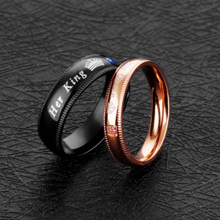 606 Couple Ring Titanium Steel Ring, Size: