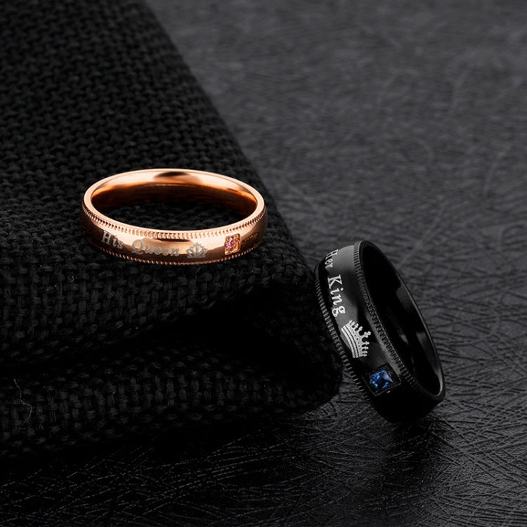 606 Couple Ring Titanium Steel Ring, Size: