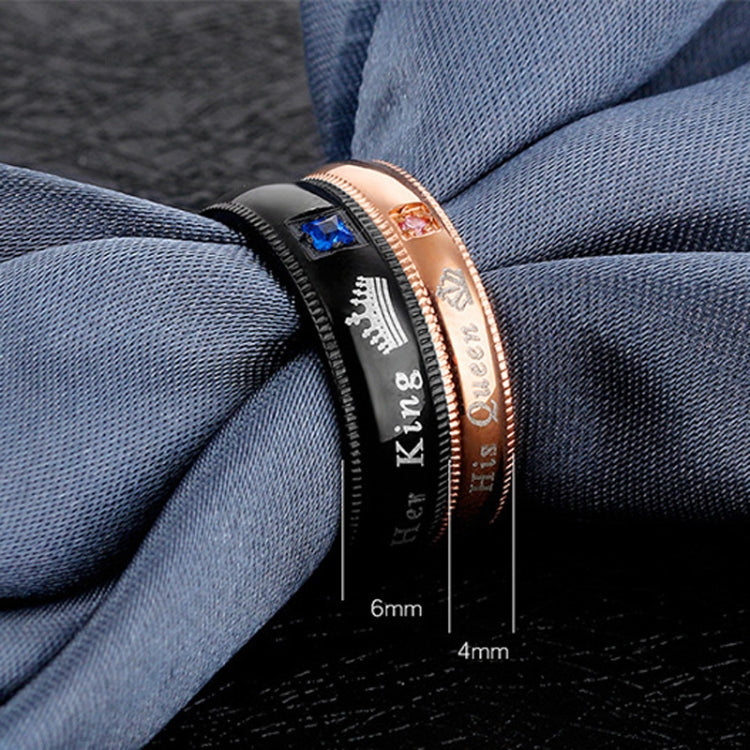 606 Couple Ring Titanium Steel Ring, Size:
