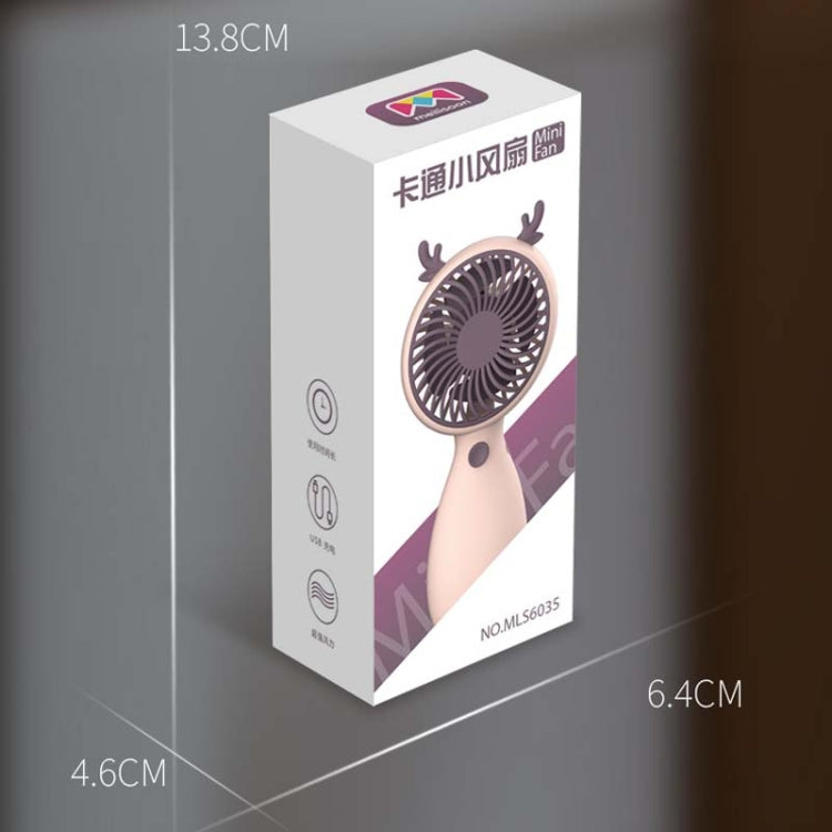 2pcs MLS6035 USB Mini Charging With Lanyard Small Fan, Style Random Delivery, MLS6035 Pink, MLS6035 Yellow, MLS6035 Green