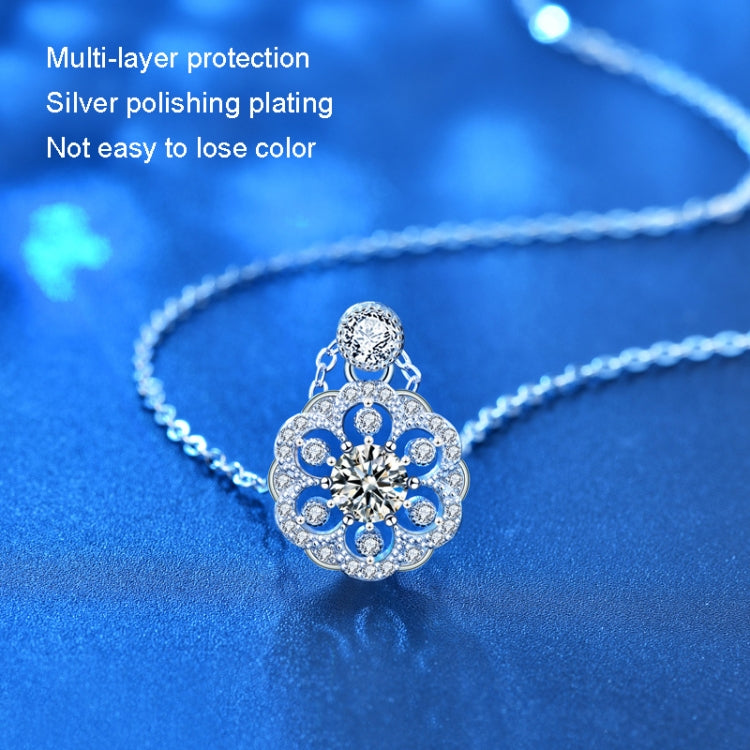 XMA008 Cherry Necklace 925 Silver Mosan Diamond Collarbone Pendant, XMA008