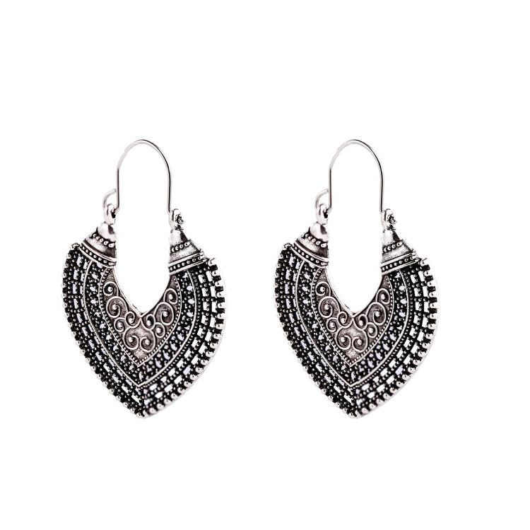 Turquoise Ethnic Style Earrings Temperament Simple Vintage Earrings