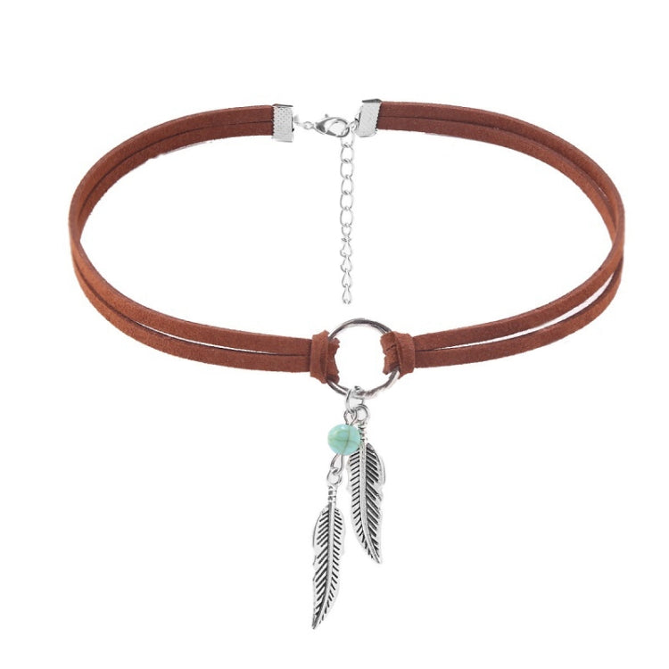 Bohemian Turquoise Natural Stone Sweater Vintage Pendant, Model: