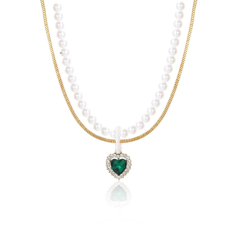 Ladies Temperament Necklace Collarbone Chain, N2209-2 Light Drilling Love, N2209-11 Colorful Love, N2209-5 Double-layer Green Love, N2209-1 Twist Stick Square Pearl, N2209-6 Oval White Flower, N2209-7 Long White Flower, N2209-9 Bow                     ...