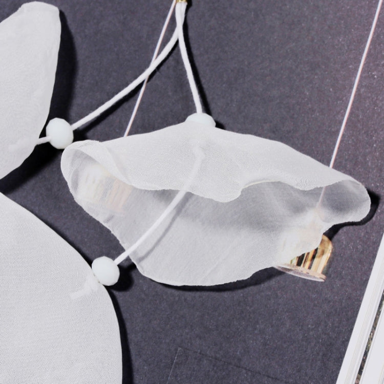 Long Exaggerated Fabric Art Handmade Petal Earrings