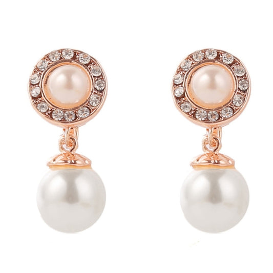 Baroque Earrings Pearl Ear Clip Women Without Ear Piercing