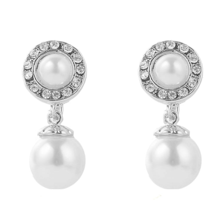 Baroque Earrings Pearl Ear Clip Women Without Ear Piercing