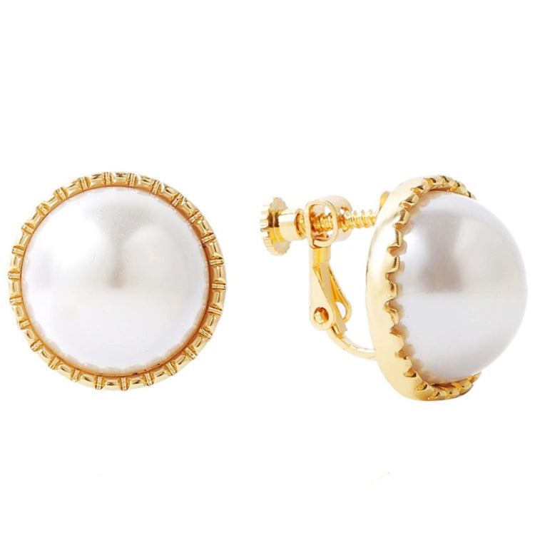 Baroque Earrings Pearl Ear Clip Women Without Ear Piercing