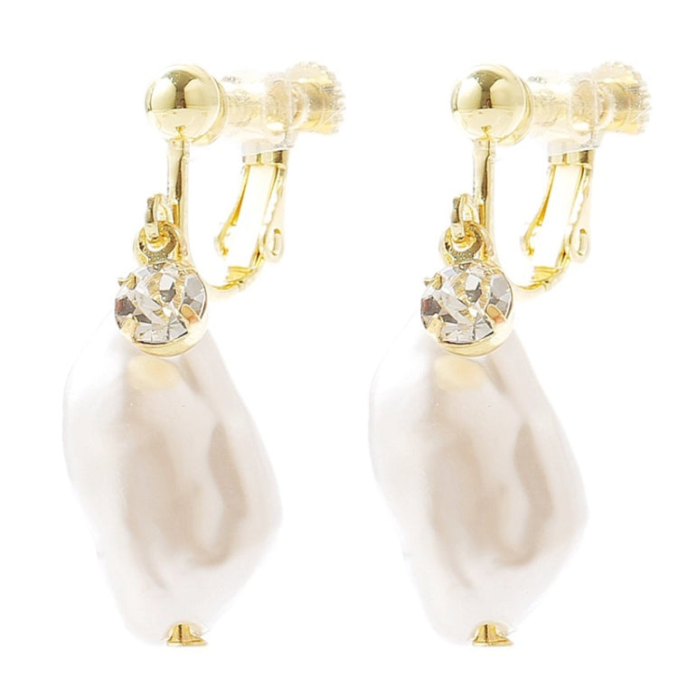 Baroque Earrings Pearl Ear Clip Women Without Ear Piercing