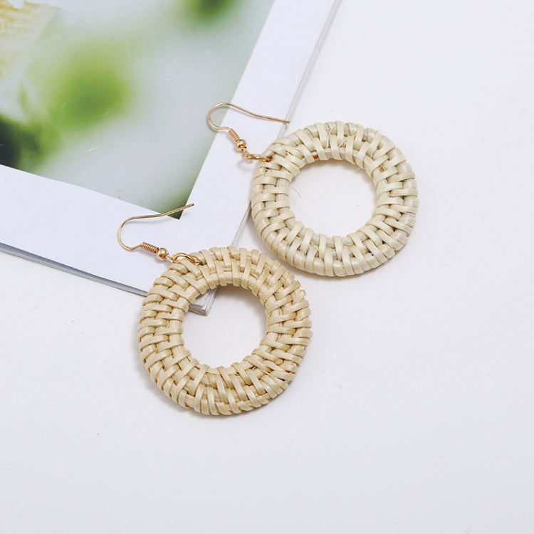 Bamboo Vine Handmade Woven Earrings Bosomia Style Earrings