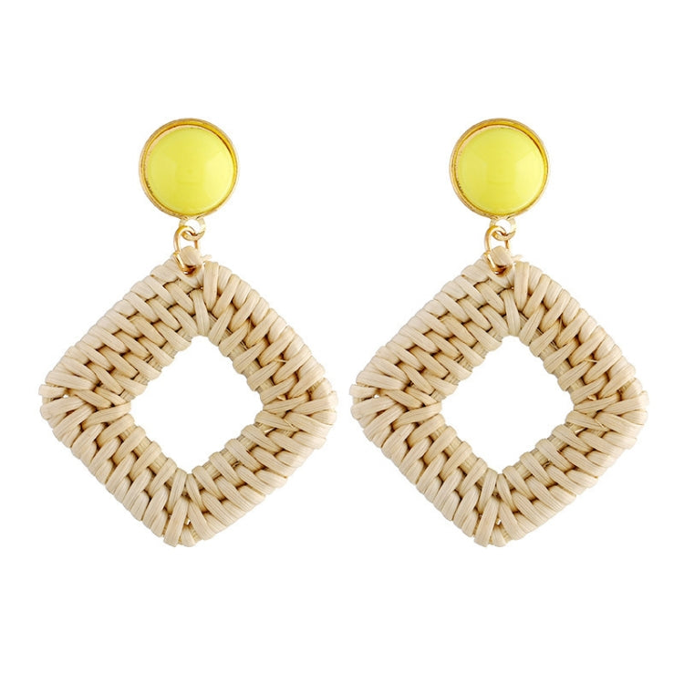 Bamboo Vine Handmade Woven Earrings Bosomia Style Earrings