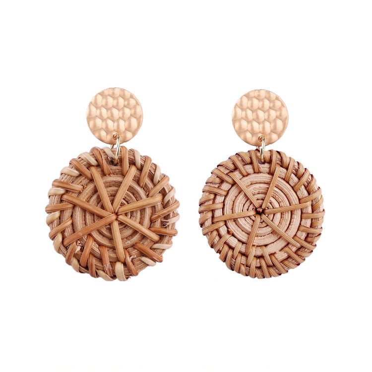 Bamboo Vine Handmade Woven Earrings Bosomia Style Earrings