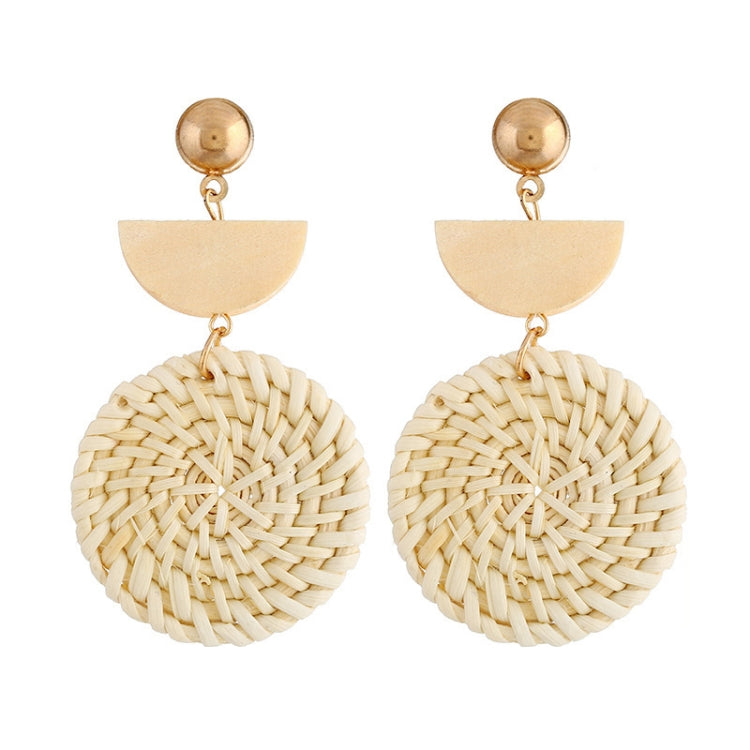 Bamboo Vine Handmade Woven Earrings Bosomia Style Earrings